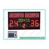 Red / Yellow Handball Scoreboard With Team Name , Aluminum Housing 160cm x 80cm thumbnail-1