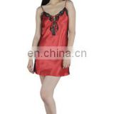 2015 HOT Sexy Red family with black lace chemise lingerie
