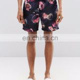flowers sublimation shorts,2 side pockets and 1 back with printed shorts,high quality custom made shorts