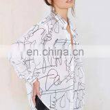 Wholesale Cheap Latest Fashion Blouse Design Ladies Cotton Blouses White Sheer Blouse China 2015 thumbnail-3