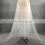 China Manufacture Wholesale Cheap Two Layers Soft Tulle Fabric Long Bridal Wedding Veil