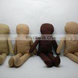 custom high quality 100% organic cotton fabric bamboo fiber rag doll OEM