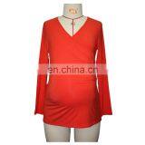 Guangzhou Factory Viscose Pregnant Women Wrap Top