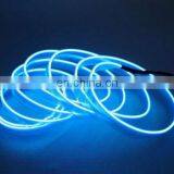 2016 Car EL WireBlue 5M 12VDC Neon Light EL Wire Rope Tube With Ciggar Plug Inverter for Car Interior Decoration Atmosphere Lamp thumbnail-1