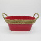 2018 Europe Style Design Galvanized Finish Metal Flower Pot Container thumbnail-4