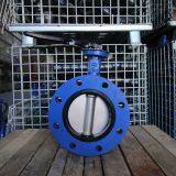 JIS5K/10K U Flange Type Manual Operated EPDM/VITON Seal Lever Butterfly Valve thumbnail-1