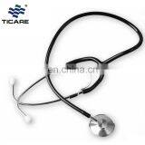 Factory Provide Fashional Professional Single Head All Black With Plastic Ring Stethoscope thumbnail-2