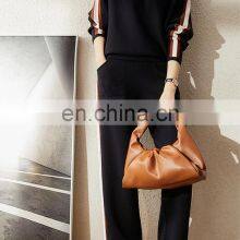 Женский спортивный костюм из cashmere для дома: простой вязаный свитер и штаны джоггеры thumbnail-4