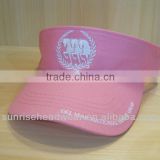 pink cotton visor cap