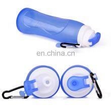 Eco-friendly Foldable/Collapsible Silicone Water Bottle thumbnail-2