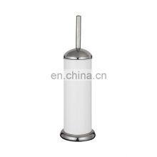 2 штуки белых ванных наборов: педальный мусорный бак с мягким закрытием и туалетная щетка thumbnail-4