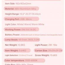 Mirror Lamp Led Photography Fill Light Folding Function Portable Thin Anchor Lighting Light Live Broadcast thumbnail-5