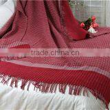 Life Comfort Wholesale Soft Pure Woven Wool Throw Blanket thumbnail-1