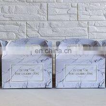 Marble-themed Gift Box Valentine's Day Party Decorative Candy Wedding Anniversary Children's Birthday Pie Box