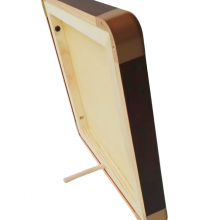 25*25cm Square Xuan Paper Painting Hardcard Border Protection Rounded Corners Rosewood Wooden Frame thumbnail-5