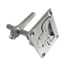 Boat Deck Hatch Lock 316 Stainless Steel Marine Hardware Square Boat Turning Lock thumbnail-1