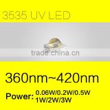 Nail Dryer Chip SMD 3535 Ultraviolet UV 0.1W-3W LED beads epistar light source with 400nm-405nm FACTORY