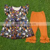 Wholesale In Bulk Kids Clothes 2016 Halloween Children Clothing Sets Kids Boutique Outfit thumbnail-3