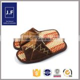 hot sale summer indoor outdoor cool leather open toe slipper for men