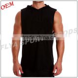 wholesale 100% Cotton logo Print custom sleeveless hoodie for men                        
                                                Quality Choice