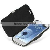 Black Luxury Book-Style Leather Case for Samsung Galaxy S3/i9300