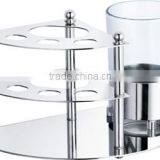 Stainless Steel Table Toothbrush Holder / Tumbler Holder thumbnail-1