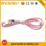 new products 2016 wholesale high quality colorful noodle falt gold plated aux audio cable alibaba express