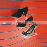 Slatwall Tier Step Acrylic Shoe Display Stand thumbnail-1