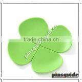 No MOQ Custom Made PVC Four Leaf Clover Shape Plain Plastic Coasters For Home Decor