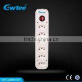 6 Outlet Brazil Type Power Extension Socket With Single Switch and Fuse thumbnail-1