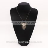 Top quality cute crystal owl pendant necklace made in China
