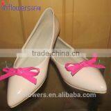 Nude Leather Pointed Toe With Bow Wholesale Ladies Flat Shoes thumbnail-1