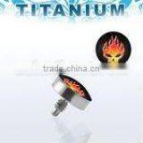 Titanium G23 Top With Flaming Skull Logo thumbnail-1