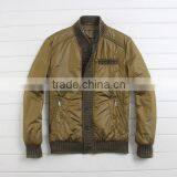 2015 Casual Men's Knitted Collar Slim Fit Cotton-padded Jacket thumbnail-1