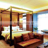 Good Quality Veneer Traditional Style Hotel Room Furniture Packages GZH-010 thumbnail-1