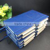 A5 Thermo pu Leather Cover Blue Notebook With Pen Loop thumbnail-1