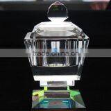 2014 New Products Crystal Sugar Bowl With Lid Table Decoration