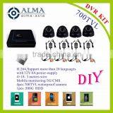 4CH DVR kit with 4pcs 700tvl camera+500G HDD