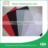 100% polyester hot melt Woven fusible interlining for garment