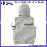 Girl's French Terry Vest With Hood thumbnail-2