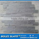 Black slate exterior wall cladding tiles