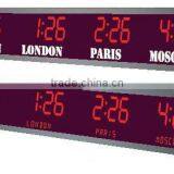 6 - ZONE, 4 Digit LED Clockwith Date / Text