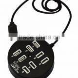 Hi-speed Round 8 Ports USB 2.0 Mobile Charger For IPhone IPad Htc Samsung and Tablets And Other USB-Powered Devices thumbnail-4