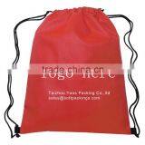 cheap promotional drawstring bag, reusable grocery backpack shopping bag, non woven drawstring bag with custom logo