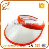 High QualityCustom Wide Brim Face Running Pvc Piping Sun Visor Cap thumbnail-1