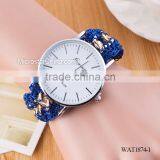 New Classic Geneva Ethnic Braided Analog Nailed Chain Watch thumbnail-2