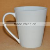 white color shaving shape ceramic milk mug