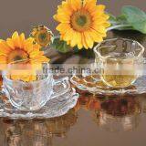 6 GRAPE SHAPE CUPS AND 6 SAUCERS FOR TEA thumbnail-1