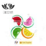 Small Pink Plush Fruit Watermelon Coin Purse thumbnail-1