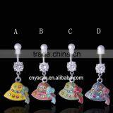 Hot Wholesale Fashion Hat Shape Belly Body Piercing Jewelry thumbnail-1